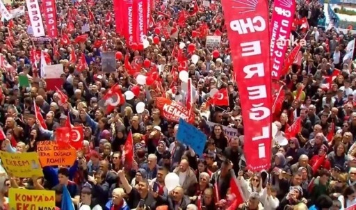 Konya'da 'Millet İradesine Sahip Çıkıyor' mitingi: CHP'den 'AK Partililer h